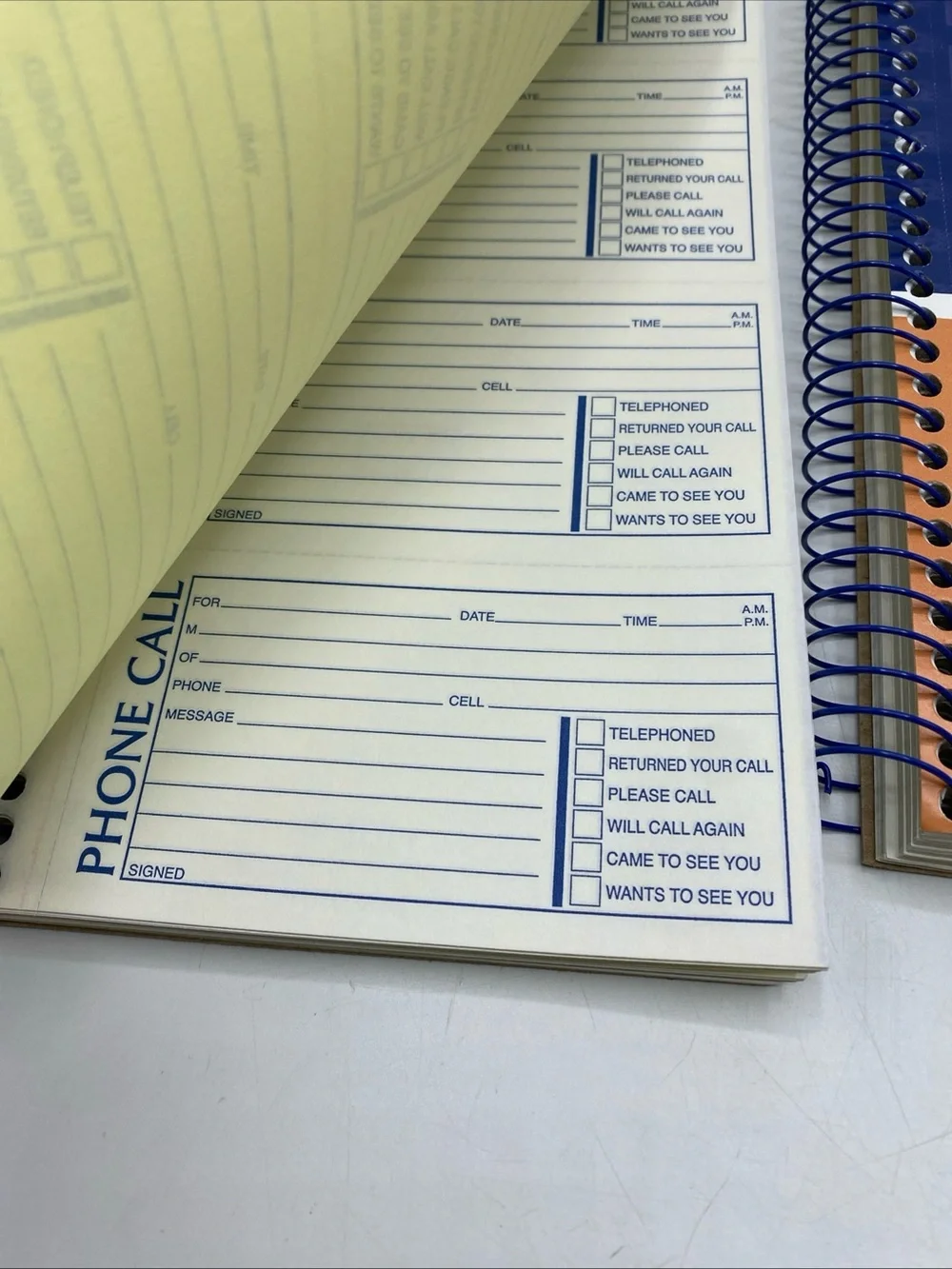 Message Book Phone Call Carbonless Duplicate 5.5x11” 3 Pack Adam’s SC1154D